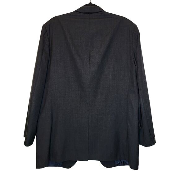 Brooks Brothers Makers Brooksease Wool Grey Black 3 button jacket 44 Long - Picture 2 of 6